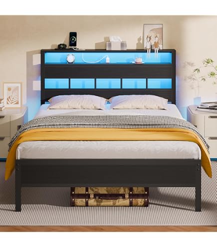 Amazon.com: Zhizenl Floating Bed Frame Full Size, Metal Bed Frame